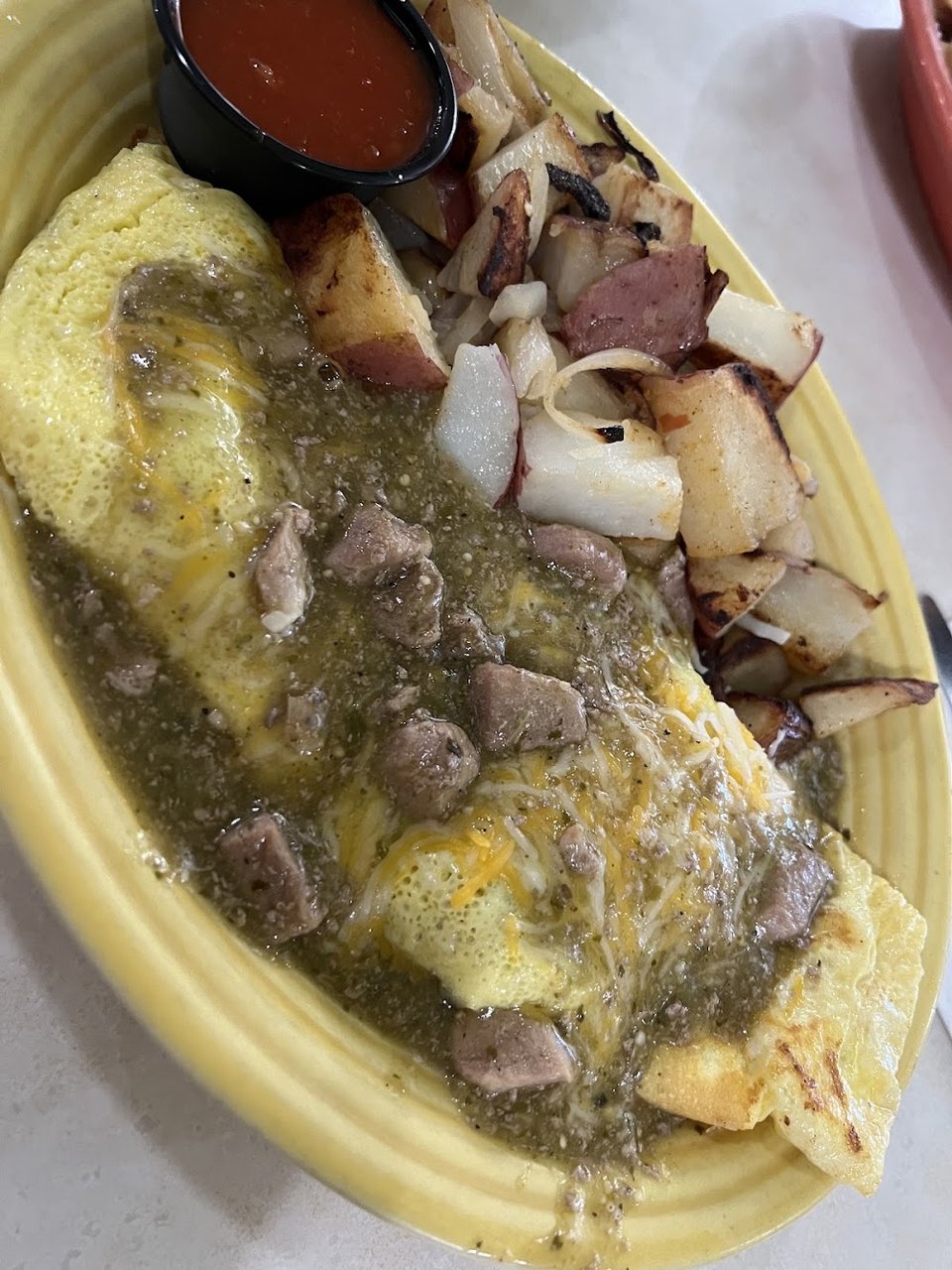 Chile Verde Omelet